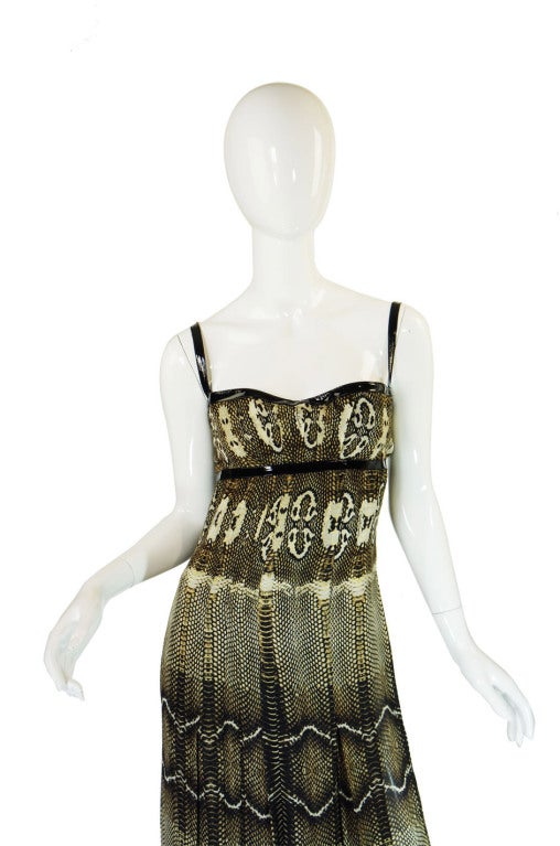 2006 Python Silk Roberto Cavalli Gown 1