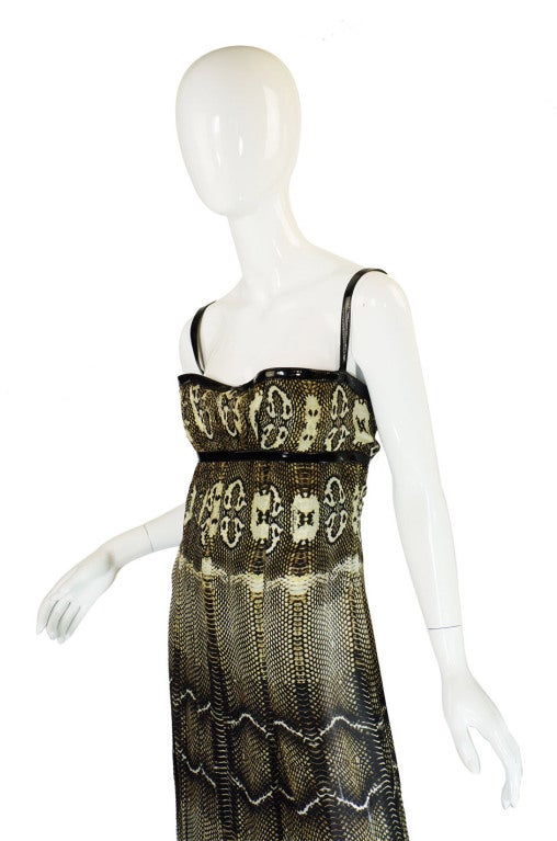 2006 Python Silk Roberto Cavalli Gown 2