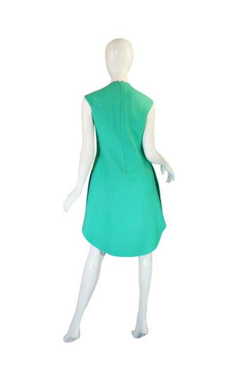 Women's 1960s Turquoise Couture Beene Dress