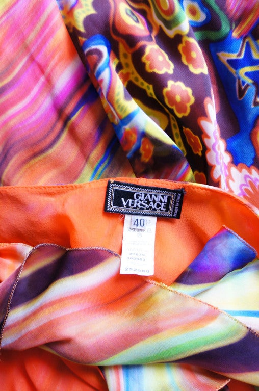 1990s Rare Versace Couture Silk Dress 6