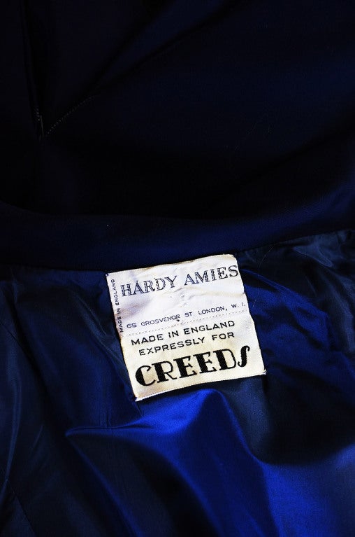 1950s Rare Hardies Amies Navy Bow Suit 7