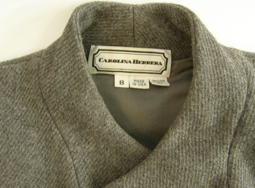 1980's Carolina Herrera Wool Winter Coat