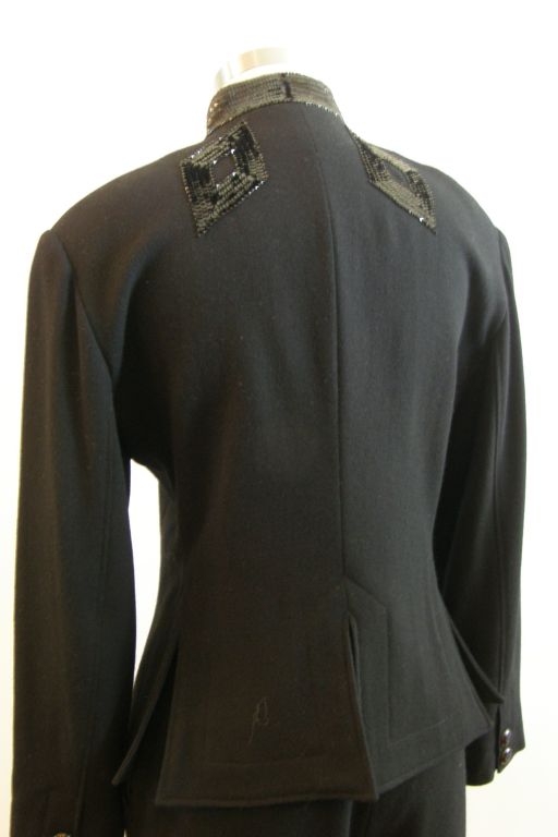 Jean Muir Black Crepe Cocktail Suit