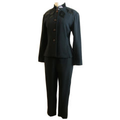 Jean Muir Black Crepe Cocktail Suit