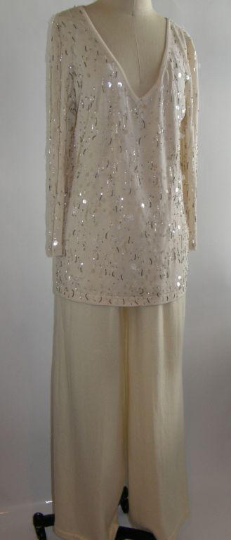 Dressy Oscar De La Renta Beaded Sweater