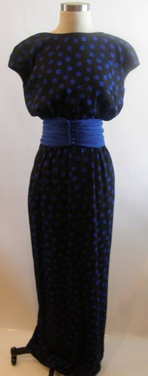 Valentino "Night" 1980's Silk Evening Dress - REDUCED!
