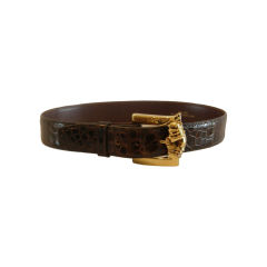 Vintage Kiselstein-Cord 1980's Alligator Belt