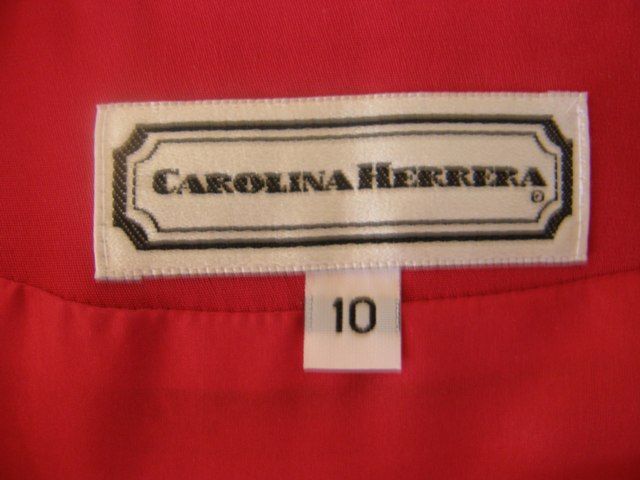 Carolina Herrera Red Satin Jacket