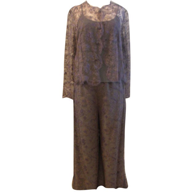 3 pc chloe lace pantsuit For Sale