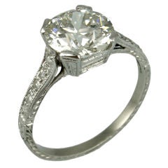 1930's Platinum and Diamond Ring, 1.55ct J-VS2