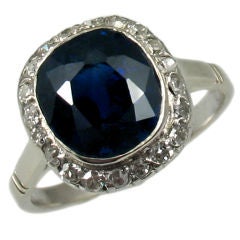 1940
s Sapphire Cluster Ring