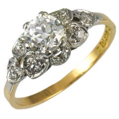 1940's Gold Diamond Ring, 0.62ct I-VS1
