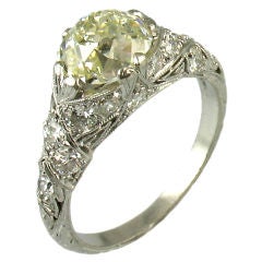 1920
s Platinum 
Diamond Ring, 1.65ct K-VS2