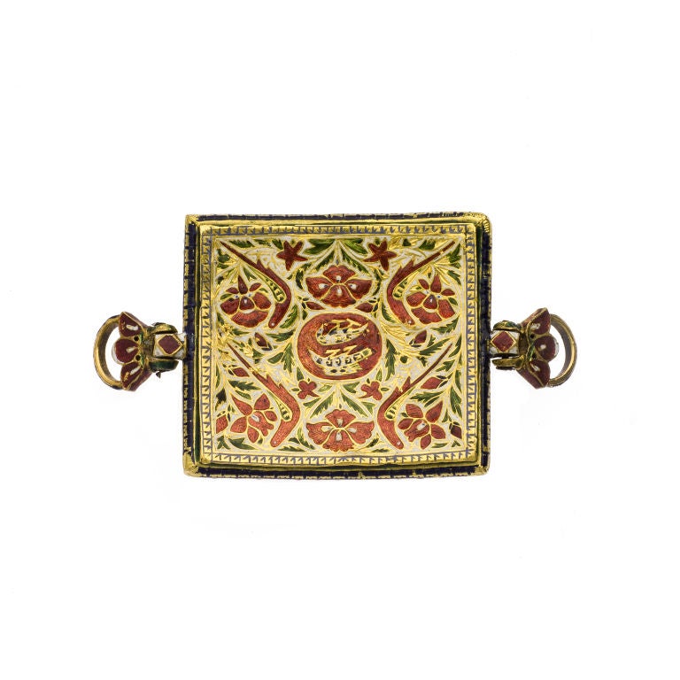 An exotic bazu band with nine planetary stones set in exquiste enamelling back and front