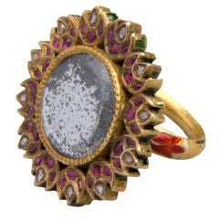 A MUGHAL INDIAN MIRROR RING