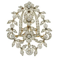 Belle Epoque Diamond Brooch and Pendant