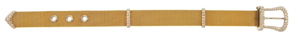 Women's TIFFANY & CO. Diamond Pavé Mesh Buckle Bracelet