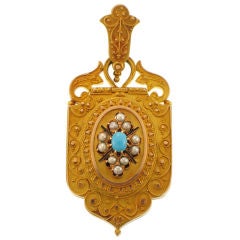Etruscan Revival Locket Pendant