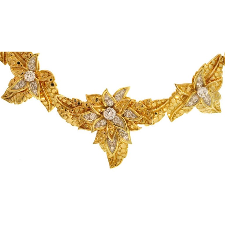 Tiffany & Co. Diamond Leaf Necklace
