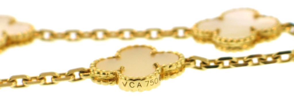 VAN CLEEF & ARPELS 'Alhambra' Necklace 1