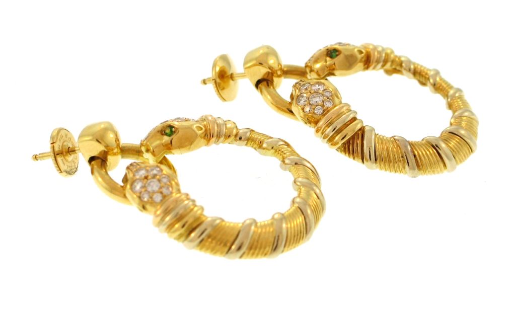 Orecchini Cartier Panther Diamond Door Knocker