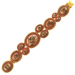 French Micro Mosaic Multi-Scene Bracelet