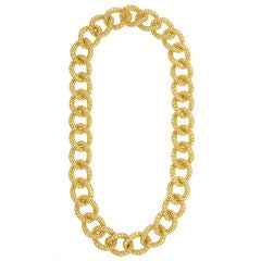HENRY DUNAY Pavé Link 66 Carat Diamond Necklace