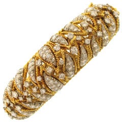 Diamond Bangle in the Classic Twisted Rope Design