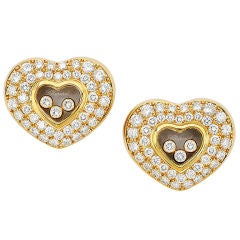 CHOPARD  "Happy Sport" Diamond Pavé Earrings