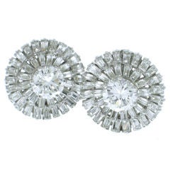 Platinum Diamond Earrings Platinum Diamond Earrings