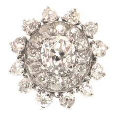  CARTIER Diamond Platinum Dress Ring