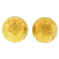 BUCCELLATI Gold Earclips