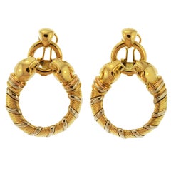 CARTIER Gold Pendant-Earclips