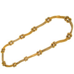 Buccellati 18K Gold Love Knot Necklace