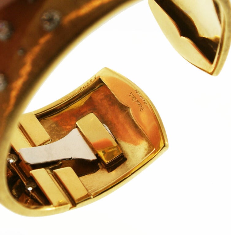 BUCCELLATI  Diamond Gold Cuff Bracelet 1