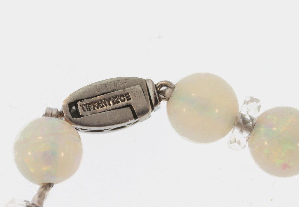 opal rock crystal necklace