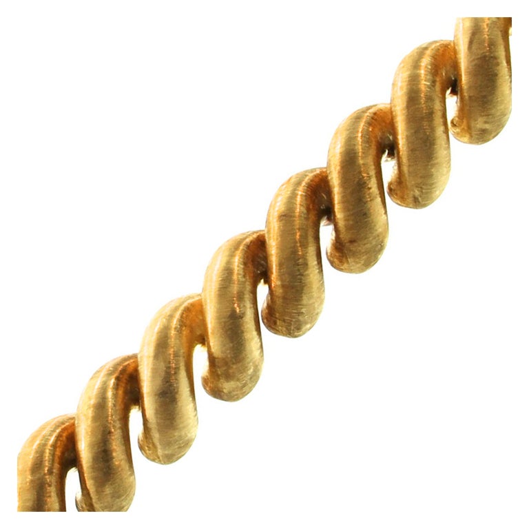 Buccellati Wide Bold Gold 'Torchon' Bracelet at 1stDibs
