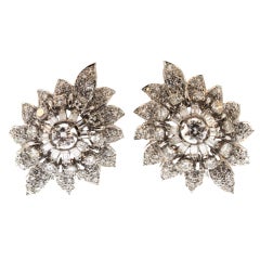 Van Cleef 
Arpels Diamond Earclips