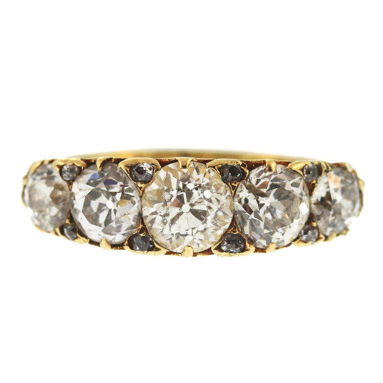 Edwardian Diamond Gold Ring