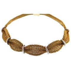Oscar Heyman Diamond and Gold Necklace