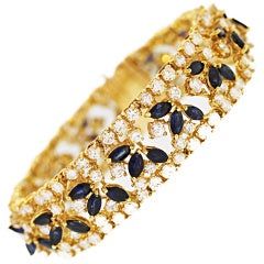 Sapphire and Diamond Bracelet