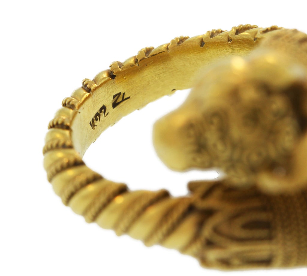 Zolotas Gold Bypass Ring 2