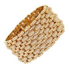 Cartier Diamond and Gold 'Maillon Panthere' Bracelet