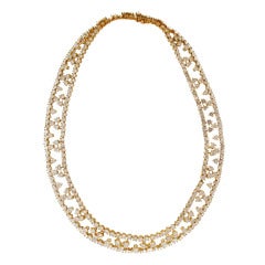 M Gerard  Paris  Gold and Diamond Necklace