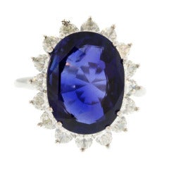 Tiffany & Co. Sapphire and Diamond Ring