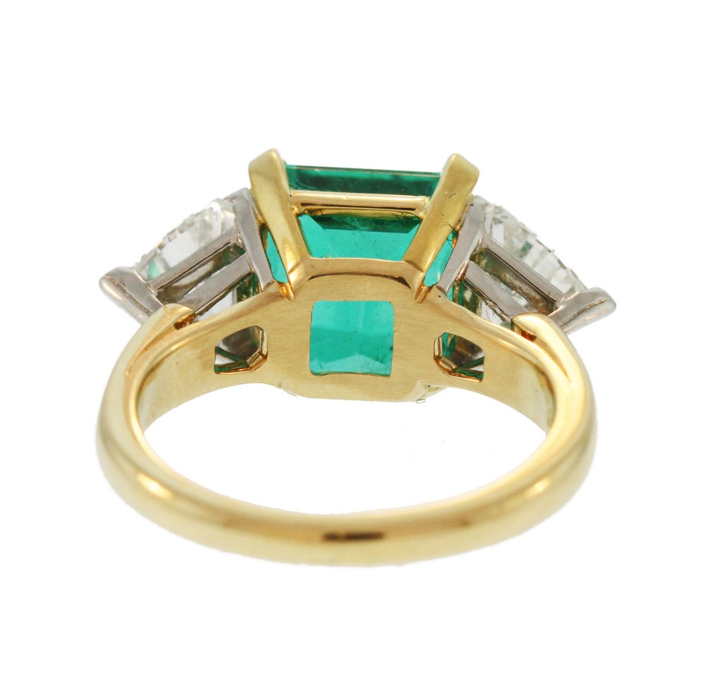 Oscar Heyman & Brothers Emerald and Diamond Ring 1