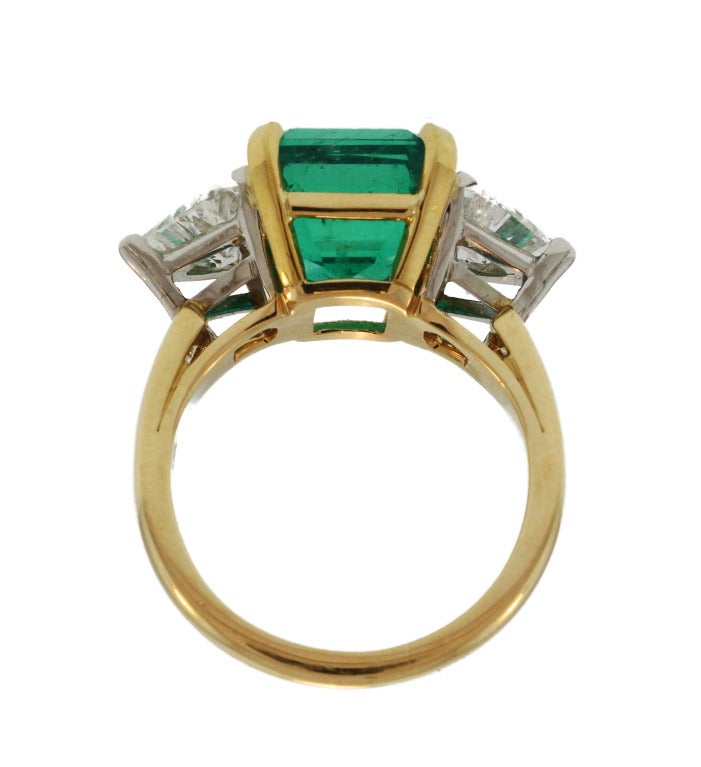 Oscar Heyman & Brothers Emerald and Diamond Ring 2