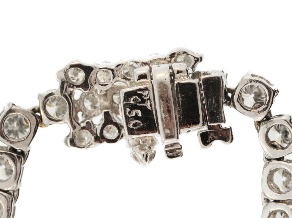 Women's Diamond Platinum Riviere Necklace