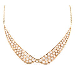Van Cleef & Arpels Diamond Gold Necklace