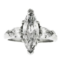 Superb D Flawless Marquise Diamond Ring